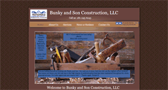 Desktop Screenshot of bunkyandsonconstruction.com